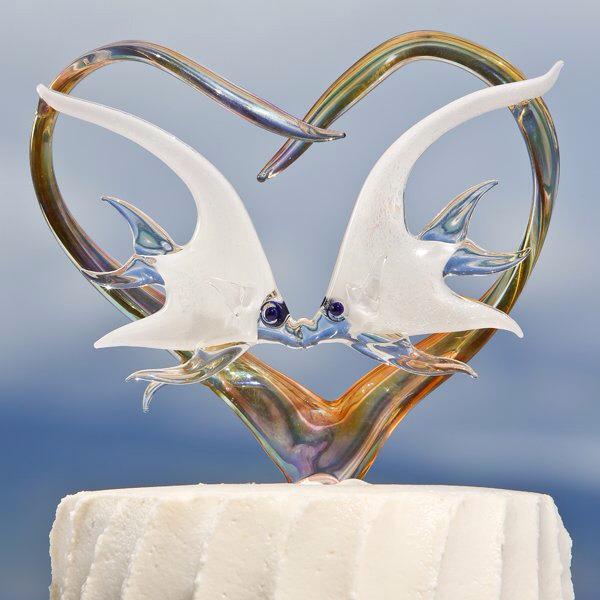 custom-glass-heart-wedding-cake-topper-with-kissing-angelfish.jpg